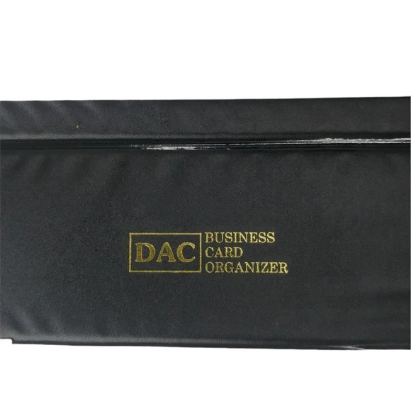 DAC Business Card Holder Organizer, 210 Plastic Card Slots, Faux Leather, Black - Picture 9 of 9